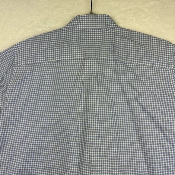 Daniel Cremieux Signature Collection Blue Plaid Long Sleeve Shirt Men Med - Picture 12 of 14